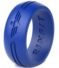 Silicone Wedding Ring for Men by Rinfit - Eagle Collection. Soft Rubber Bands