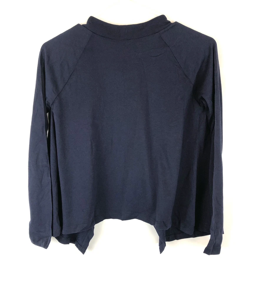 Espléndido cárdigan envolvente para niñas jóvenes, azul marino, talla 7/8 Foto 2 de 3