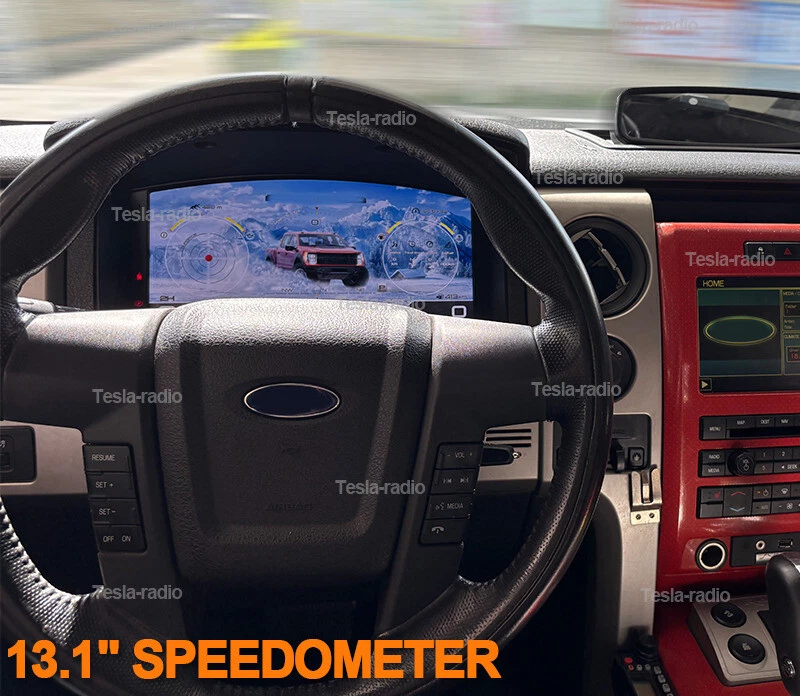 Miles Gas Car LCD Digital Speedometer Instrument Cluster For Ford F150 2009~2014 - Image 3 of 4