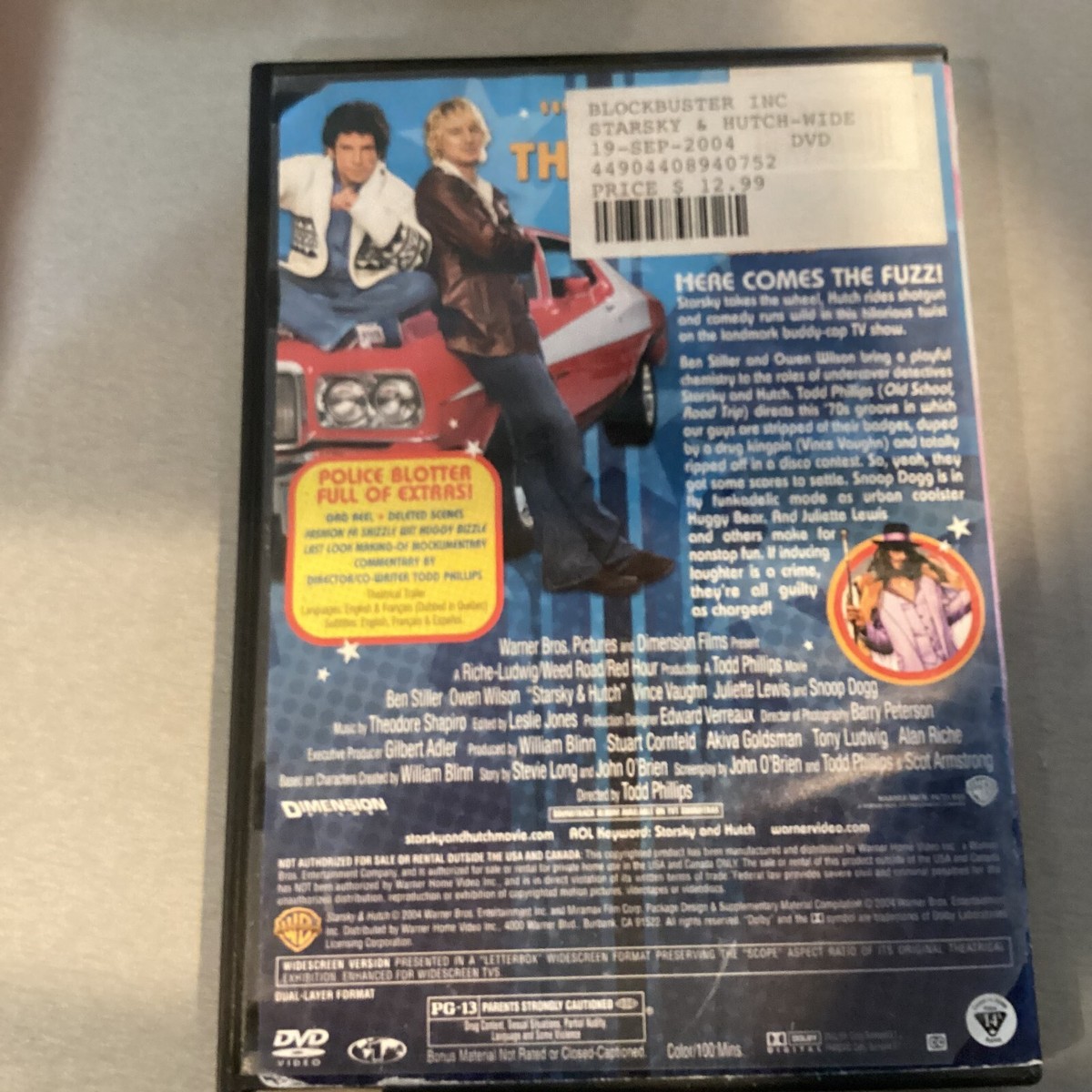 スタスキー&ハッチ('04米) Starsky Hutch (DVD, 2004, Widescreen) 85392840328| eBay