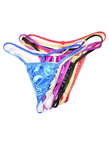 Women Sexy V-string Briefs Panties Thongs G-string Lingerie Wet Loo ❥ - Picture 23 of 30