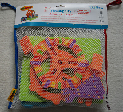 Edushape schwimmender 3D-Vergnügungspark Riesenrad Pony kreatives Badespielzeug 15-teilig 