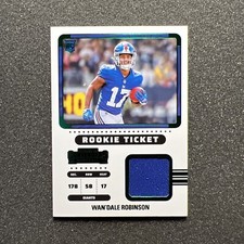 2022 Contenders WAN’DALE ROBINSON #RTS-WDR Rookie Ticket JERSEY - FOOTBALL - B