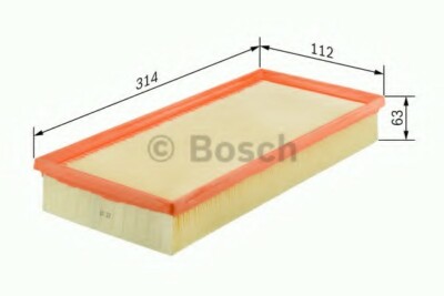 Bosch S3297 Filtro Aria - Qualità Primo Equipaggiamento, Dimensioni Precise