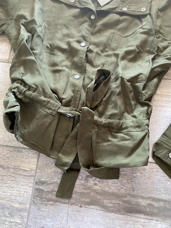Womens Tularosa Green Linen Jacket Size Small NWT! From REVOLVE eBay