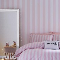Muriva Classic Streifen Tapete Sassy B Tease 187541 Rosa Weiß MäDchenzimmer