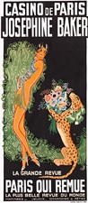 Casino de Paris Josephine Baker Poster - Canvas Giclee - Beautiful!!!!!! 