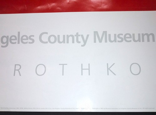 HTF Vintage MARK ROTHKO MUSEUM AUSSTELLUNG POSTER Los Angeles 1987 abstrakte Kunst - Bild 2 von 3