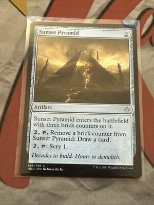 Sunset Pyramid | MtG Magic Hour of Devastation | English | Near Mint-Mint #186!