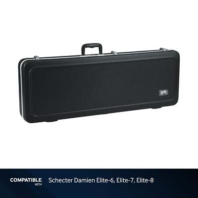 Gator Molded Case with LED Light for Schecter Damien Elite-6, Elite-7, Elite-8