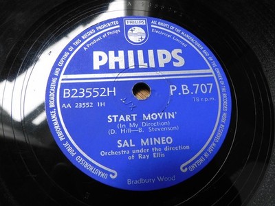 Sal Mineo 78 RPM Start Movin' Love Affair Rebel Without A Cause James Dean 1957
