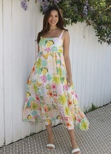 NEW 25 Stunning Salty Palm Boho Maxi Dress Ladies Size 8