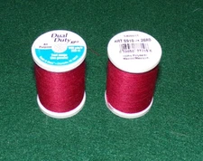 Coats & Clark, Dual Duty All Purp Polyester Thread, 250 yds, Red Cherry (2680)
