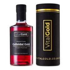 Colloidal Gold Supplement 500ml - 120 PPM Ultra Strength Formula