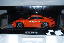 1:18 2021 Porsche 911 (992) Turbo S Coupe Sport Design - Orange Brand new