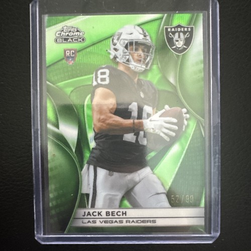 2025 Topps Chrome Black - Jack Bech #126 Green /99 (RC)