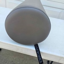 Oakworks Round Massage Bolster Gray Synthetic Leather