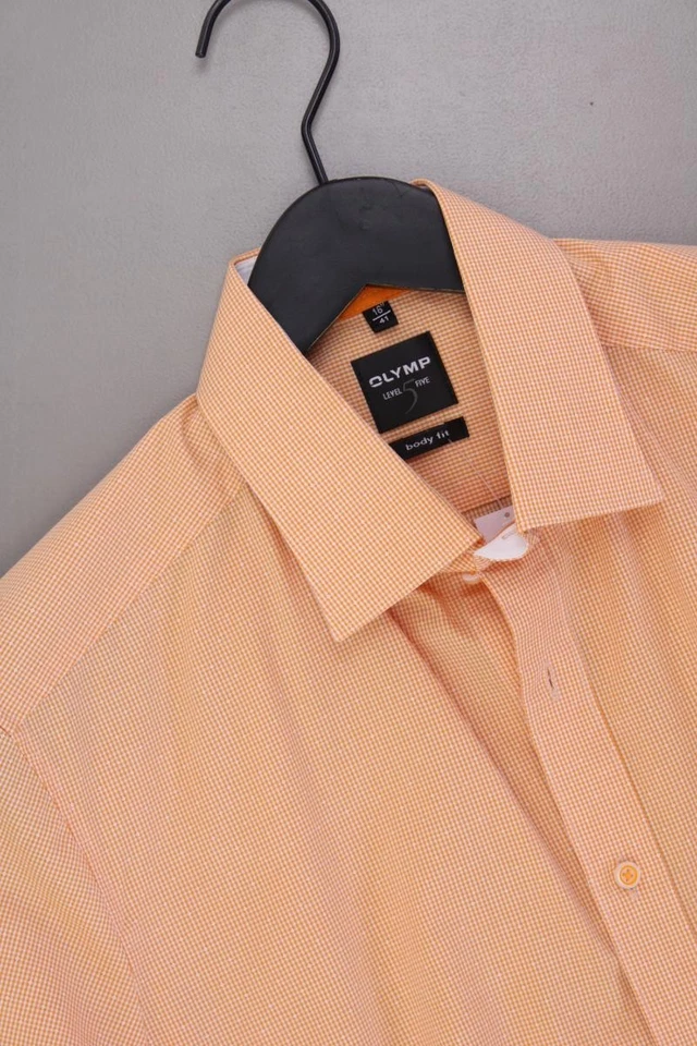 Olymp camicetta per uomo taglia Hemdgröße 41, L, 52 a quadri buono come nuovo - Immagine 2 di 4