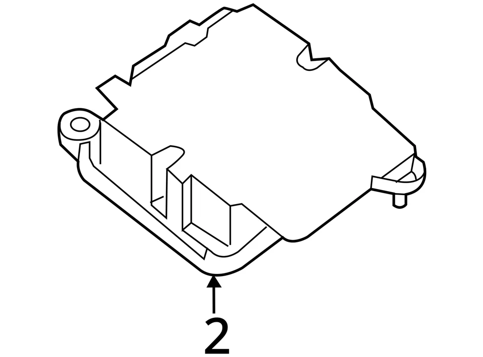 Chassis ECM Air Bag Center Console Fits 13 INFINITI JX35 807353 — 第 3/4 张图片