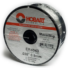 Hobart ER4043 Aluminum Welding Wire, 0.035in 0.9mm Welding Wire .035 X 1 LB