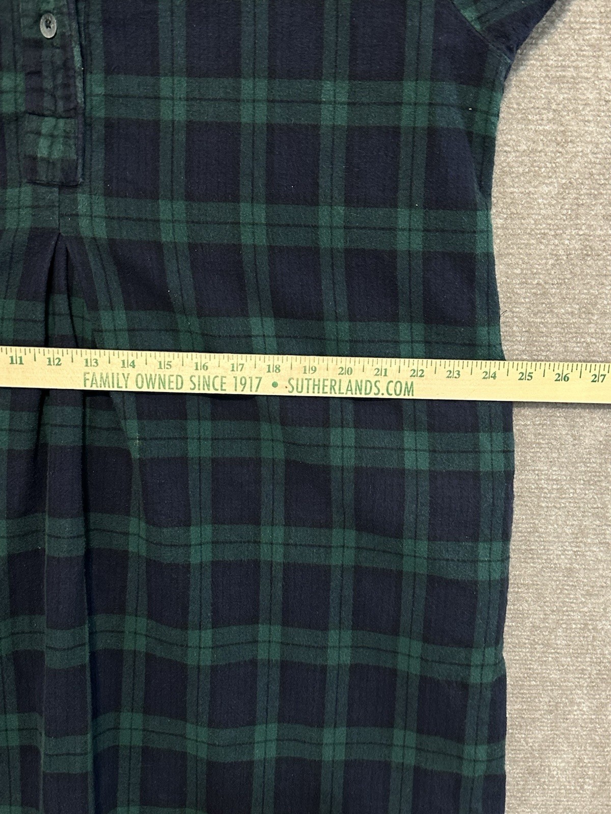 The Vermont Country Store Flannel Gown Women's Large 100percent Cotton Midi Classic image 9