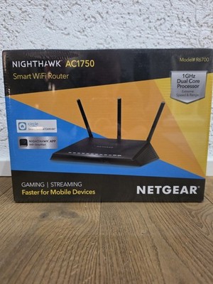 Netgear Nighthawk R6700 5GE/AC1750/Ro Router - R6700-100PES - Schwarz