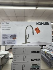 KOHLER Revolv 1-Handle Pull Down Sprayer Kitchen Faucet in Vibrant Stainless