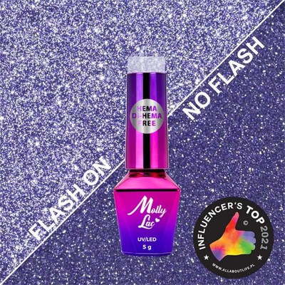 Hybrid-Lack Molly Lac Flashing Lights Nr. 616 ''Private Show'' 5 ml, HEMA-frei