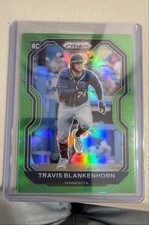 2021 Panini Prizm - Tier II Travis Blankenhorn #122 Lime Green Prizm /125 (RC)