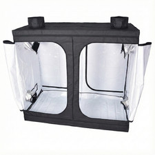 Grow Tent 240 x 120 cm 2.4 M Hydroponics Cheap, White Tent, Thick Poles, 600d
