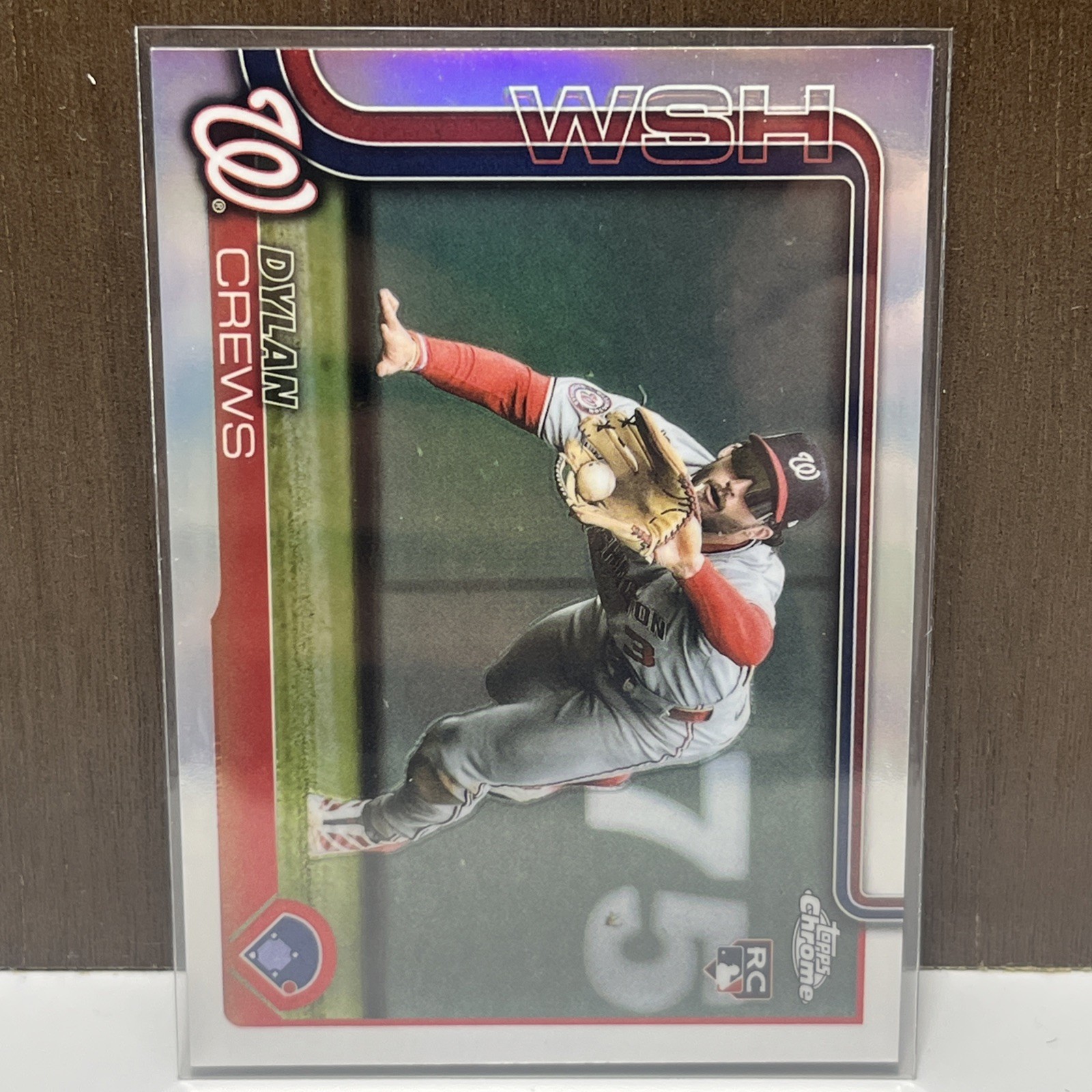 2025 Topps Chrome Update Dylan Crews Image Variation RC SP #USC190 Nationals