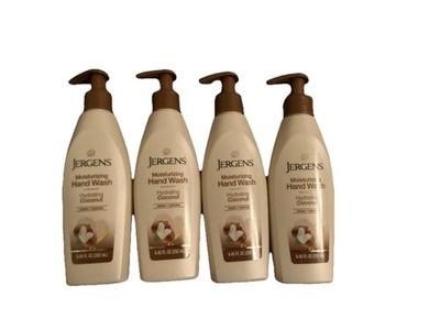 JERGENS LMTD. MOISTURIZING HAND WASH CLEAN  HYDRATING COCONUT (4) 8.45fl OZ