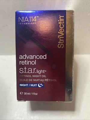 Strivectin~Advanced Retinol S.T.A.R.light ~ Retinol Night Oil ~ 1 oz ~NEW IN BOX