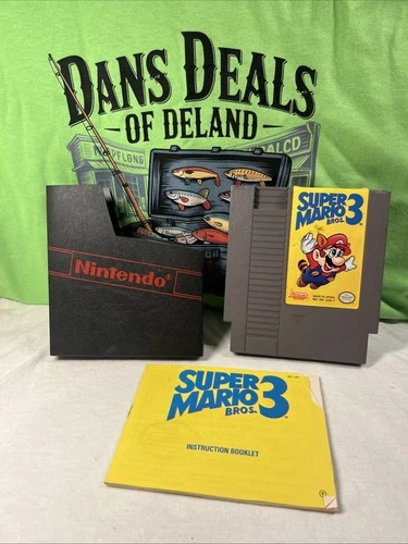 Vintage Super Mario Bros. 3 (Nintendo, NES, 1990) Authentic W/ Manual & Sleeve