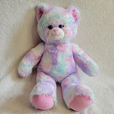 Build A Bear Pastel Swirl Kitty Tie Dye 16 Plush Stuffed Animal Toy Cat