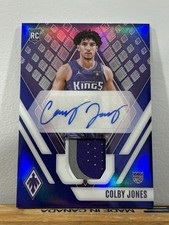 2023-24 Panini Phoenix Blue Colby Jones Rookie 3clr Patch Autograph Auto RPA /25