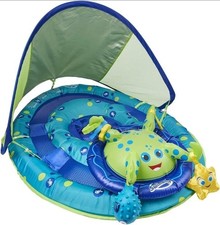 SwimWays Baby Spring Float Activity Center Green Octopus Float 9-24 Months