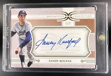 2025 Topps Definitive Collection Sandy Koufax #LAC-SK Legendary Auto Gold 1/1