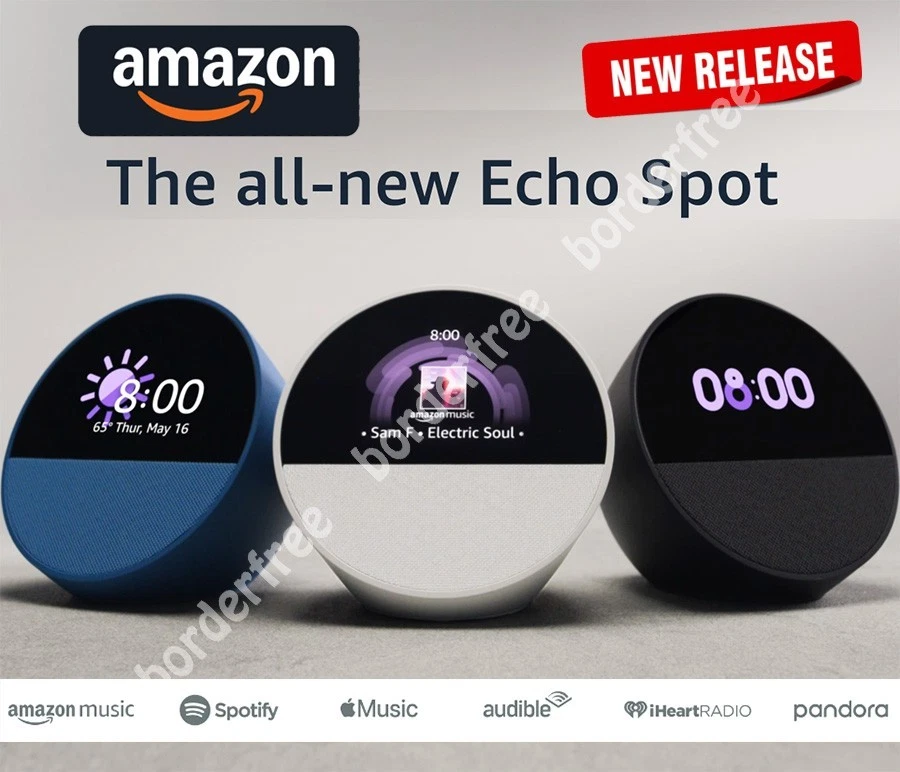 ⚡Amazon Echo Spot - Smarter Wecker mit lebendigem Sound + Alexa - Brandneu⚡