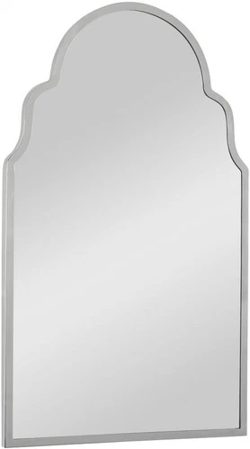 Brayden Polished Nickel Arched Wall Mirror 25.5" x 42.5 - Picture 3 of 6
