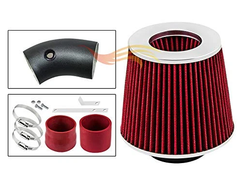 BCP RW ROJO 1998-2004 Sevilla SLS STS 4.6L V8 Kit de admisión Ram corta + Filtro Foto 4 de 4