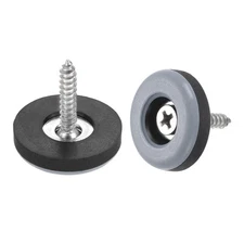 22mm Furniture Feet Slider Glides Screw-in Chair Leg Protector Pads PTFE 12pcs