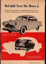 1950 Henry J Road Test 4 pages original prints only