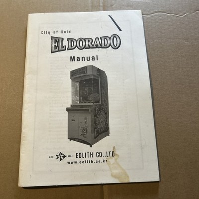 orginal Factory El Dorado City Of Gold EOLITH arcade  game manual