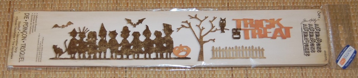 Sizzix Sizzlits Decorative Strip Die HALLOWEEN SHADOWS Tim Holtz