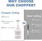 Pampered Chef Push Function Food Chopper - White - #2585 - FAST FREE SHIPPING