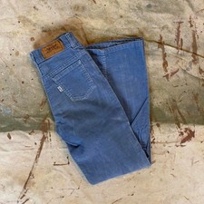 Vintage 1980s Blue Corduroy Levi's pants Measure 22x27 Made in the USA
