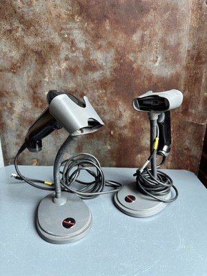 Honeywell Hyperion 1300g Barcode Scanners - 2 Scanners, 2 Stand- Used Great Cond