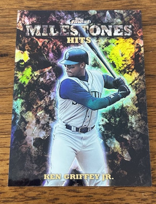 1999 Topps Finest Milestones #M4 w- Coating Ken Griffey Jr. #d /3000 NM