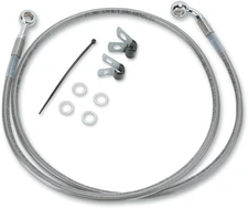 Drag Specialties - 640210-6 - Brake Line - Front - +6" - Stainless Steel